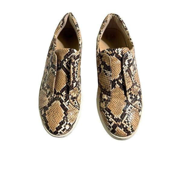 J/Slides Embossed Snake Slip On Platform Sneakers Size 7.5 - Picture 1 of 7